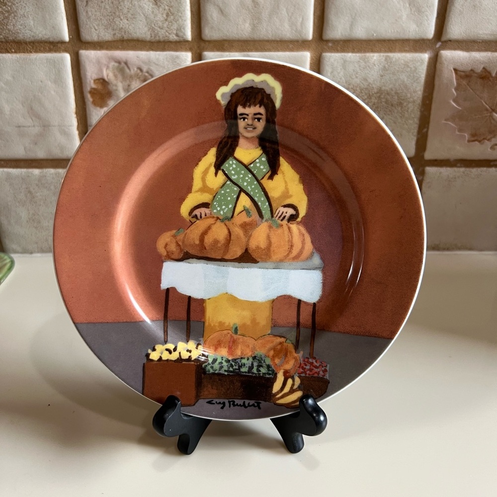 Guy Buffet Ceramic Salad  Plate "La Citronville Dame"